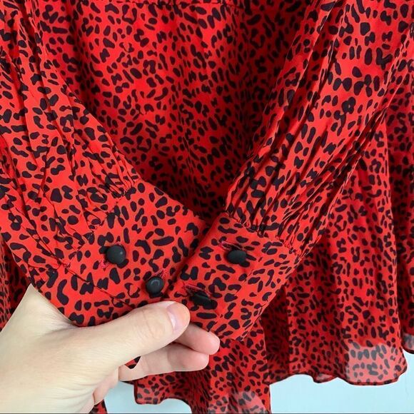 Alice & Olivia Polly Animal Print Night Out Dress - Picture 8 of 11